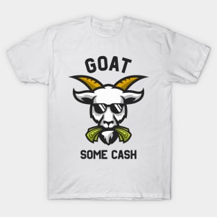 Goat Some Cash Funny Goat Eats Money T-Shirt